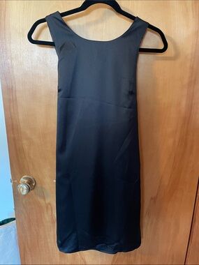 Lulu’s mini silk dress that ties in the back
